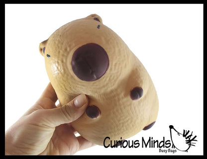 1 Jumbo Capybara Doh Filled Squishy Squeeze Stress Ball Soft