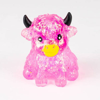 Sugah-Mals Glitter Cows Sugar Stress Ball Squishies® Fidget Toy (1pc) Color Ships Assorted