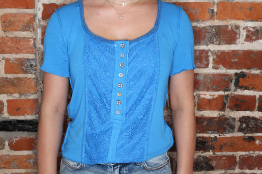Blue Pol Tee image 0