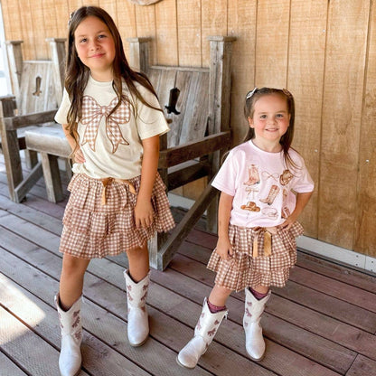 Cowgirl Cutie Western Short Sleeve T-Shirt - Kids Clothing