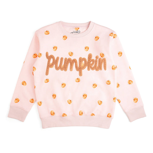 Pumpkin Stitch Patch Sweatshirt - Kids Clothing - Fall