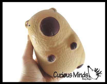 1 Jumbo Capybara Doh Filled Squishy Squeeze Stress Ball Soft