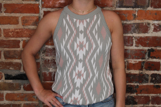 Aztec Sweater Tank image 0