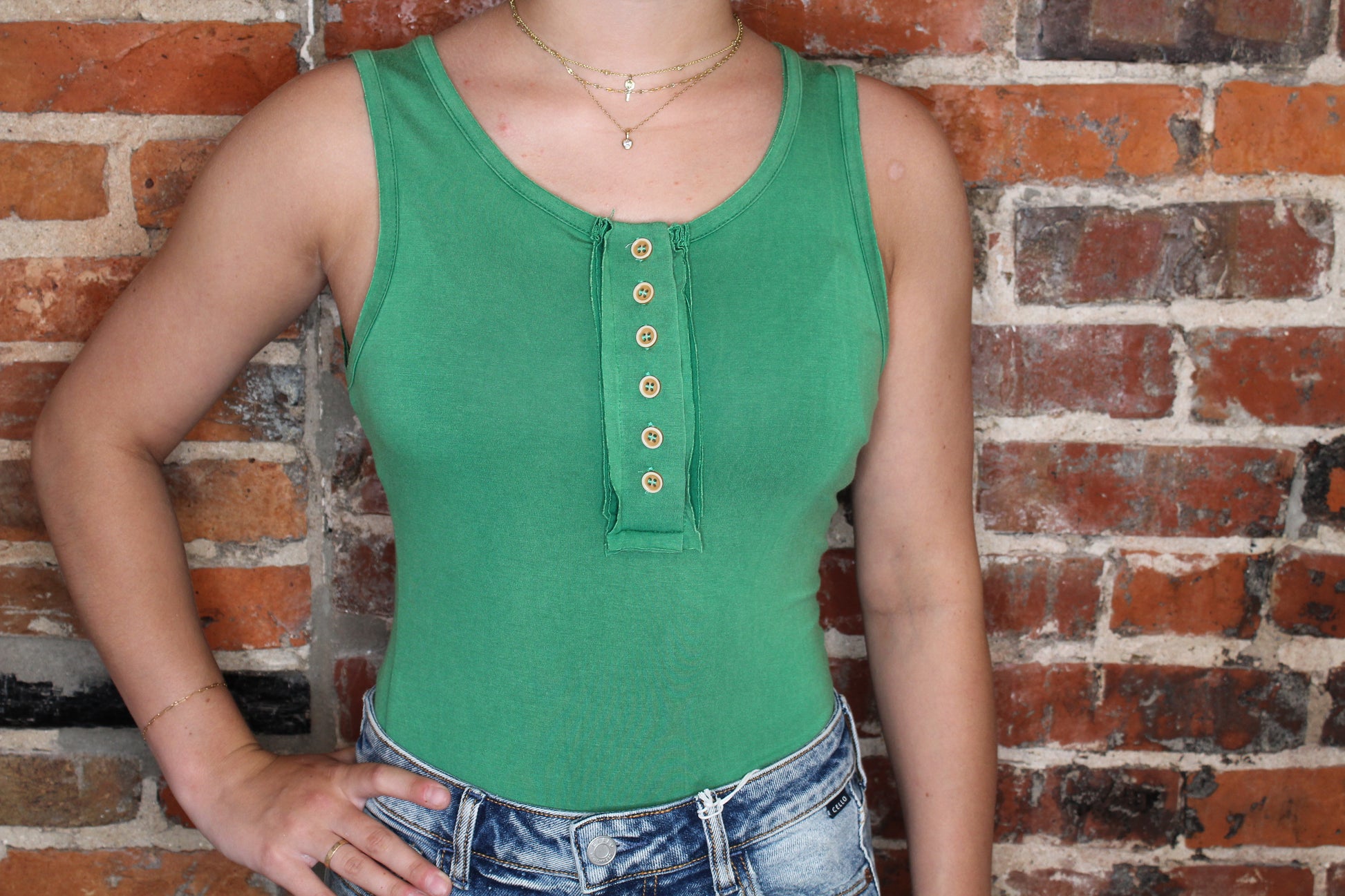 Green Pol Bodysuit image 0