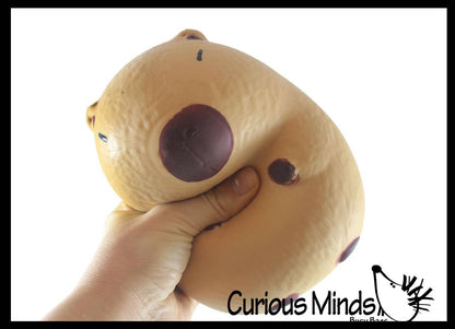 1 Jumbo Capybara Doh Filled Squishy Squeeze Stress Ball Soft