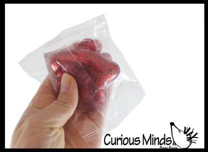 1 Patriotic Star Sugar Ball - Thick Glue/Gel Syrup Molasses