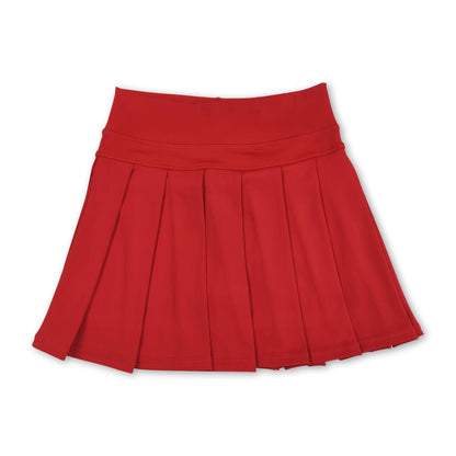 Black high waist kids girls summer activewear skorts