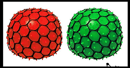 1 Bubble Mesh Balls - Squishy Fidget Ball with Web