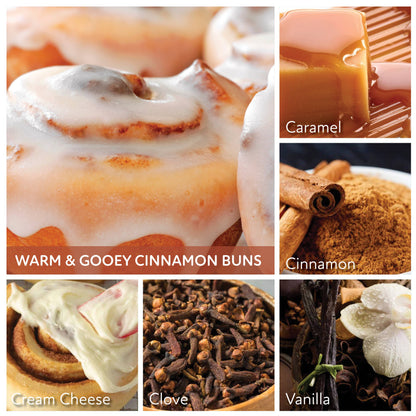 Warm & Gooey Cinnamon Buns – 34oz Scented Gift Candle