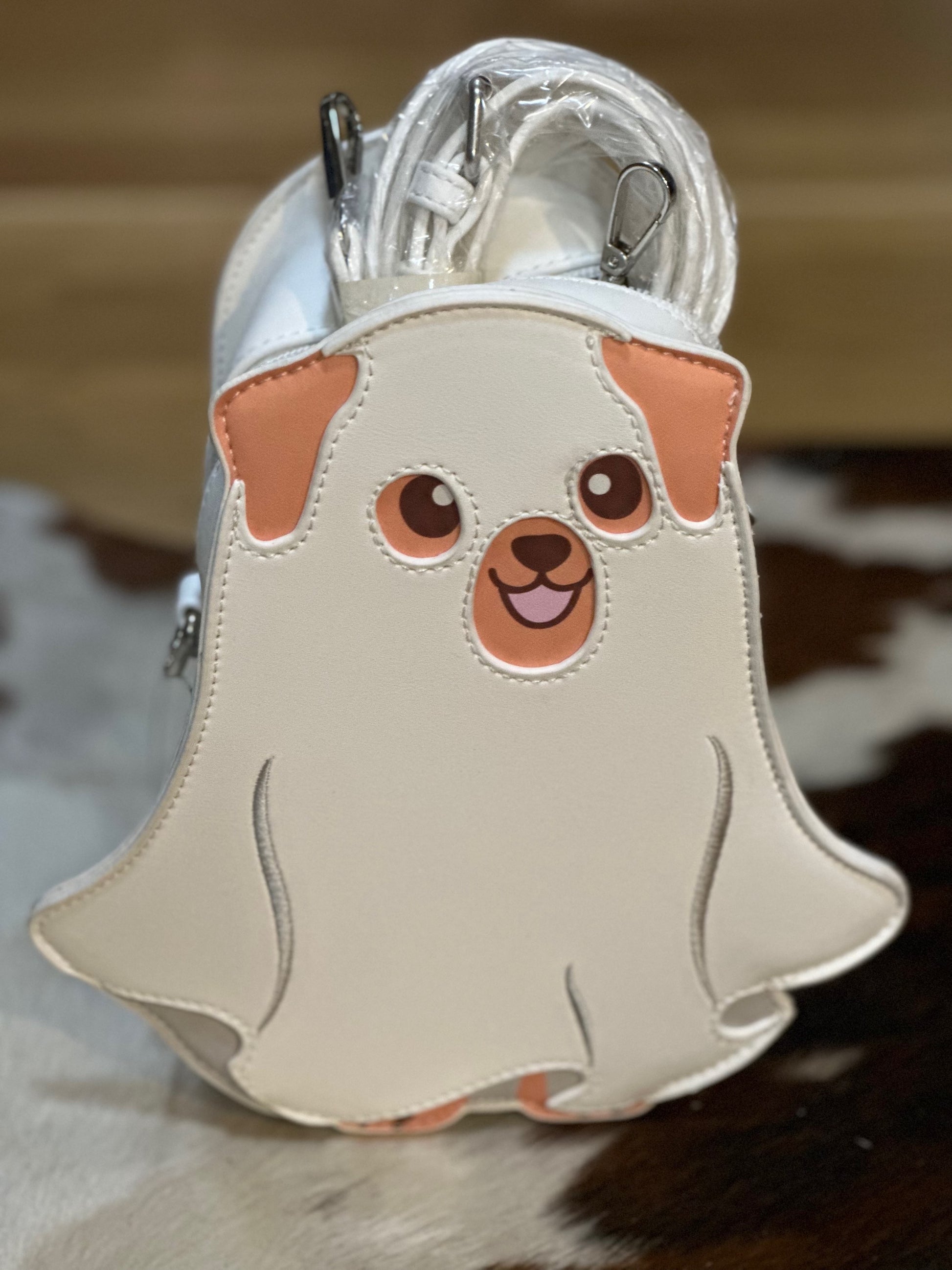 Glow in the dark ghost dog purse image 0