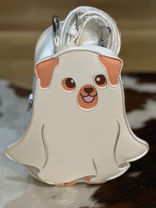 Glow in the dark ghost dog purse image 0