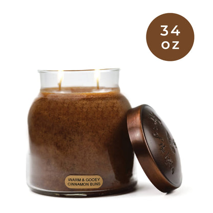 Warm & Gooey Cinnamon Buns – 34oz Scented Gift Candle