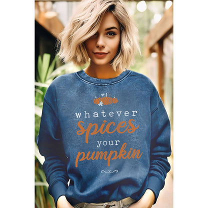 SPICES PUMPKIN MINERAL GRAPHIC SWEATSHIRTS