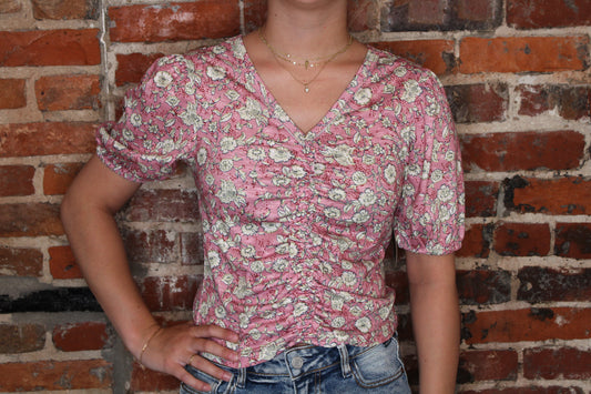 Pink Floral Tee image 0