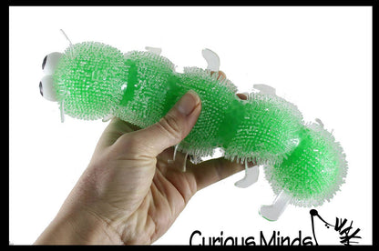 1 Jumbo Caterpillar Water Bead Filled Squeeze Stress Ball -