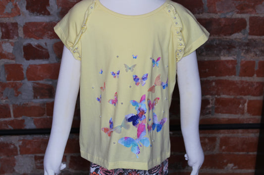 Kids' Yellow Butterfly Top image 0