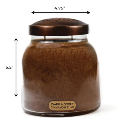 Warm & Gooey Cinnamon Buns – 34oz Scented Gift Candle