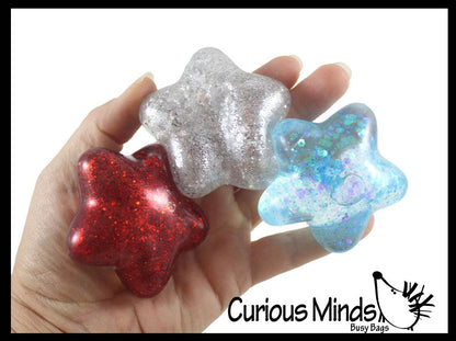 1 Patriotic Star Sugar Ball - Thick Glue/Gel Syrup Molasses