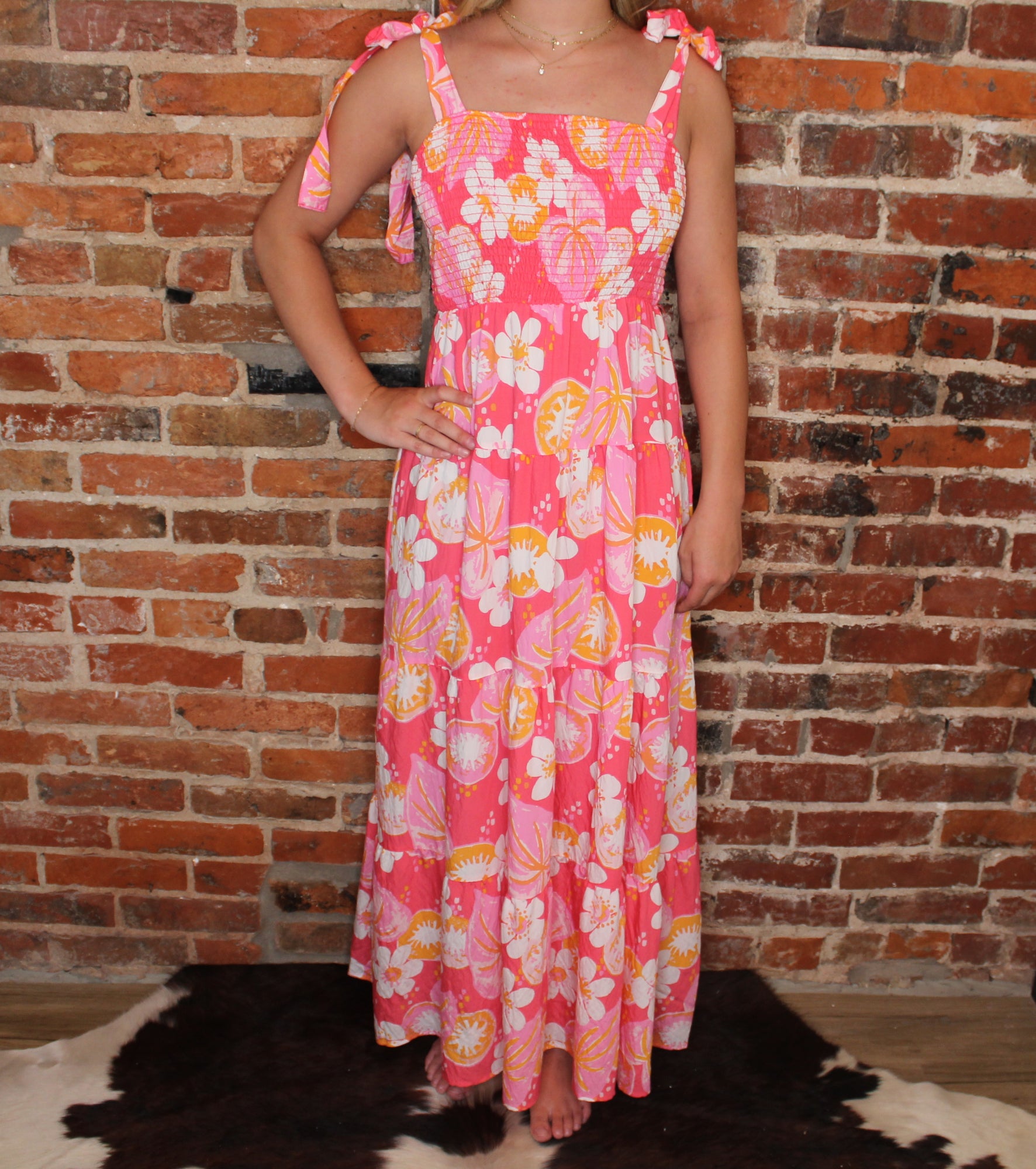 Michelle McDowell Kiwi Bloom Coral Salem Dress image 0