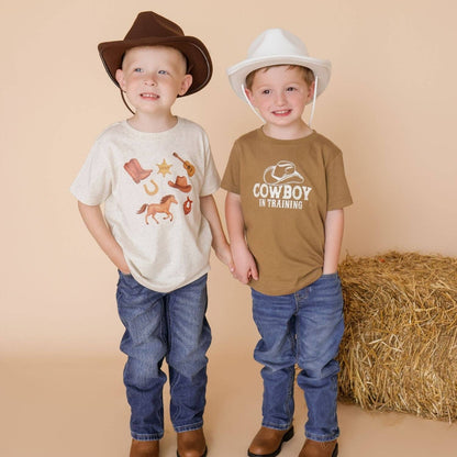 Cowboy In Training Western Short Sleeve T-Shirt - Boys