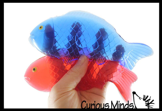 Large Fish Ultra Sticky Toy - Super Sticky Novelty Toy - Sticky Hands Animal