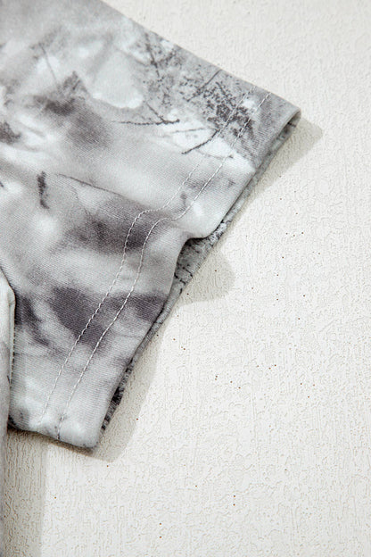 Camo Abstract Woodland Print Slim Fitted T Shirt (S-XL)