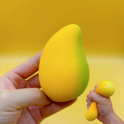 Simulation Fruit Mango Peach Dragon Fruit Squishy Slow Rising Stress Relief Squeeze Toy