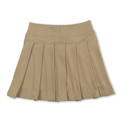 Black high waist kids girls summer activewear skorts