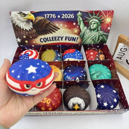 4th of July Squishy Toy Set Patriotic Stress Ball Pack