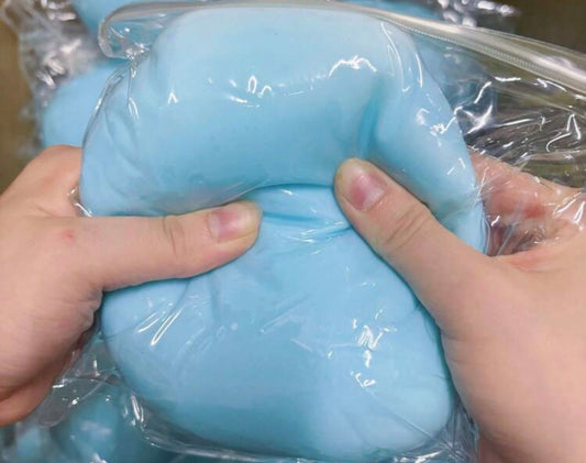 Squishy large blue slime ball
