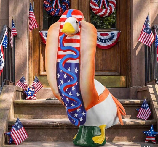 Porch goose hot dog