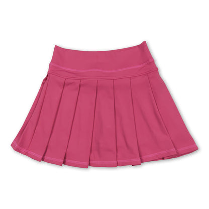Black high waist kids girls summer activewear skorts