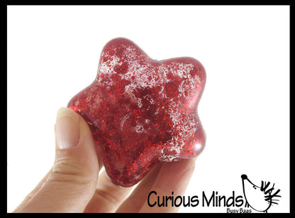 1 Patriotic Star Sugar Ball - Thick Glue/Gel Syrup Molasses