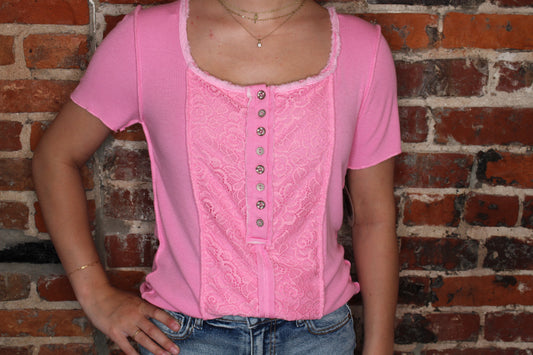 Pink Pol Tee image 0