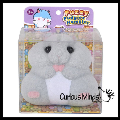 1 Soft Velvet Flocked Chubby Hamster Slow Rise Foam Squishy