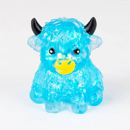 Sugah-Mals Glitter Cows Sugar Stress Ball Squishies® Fidget Toy (1pc) Color Ships Assorted