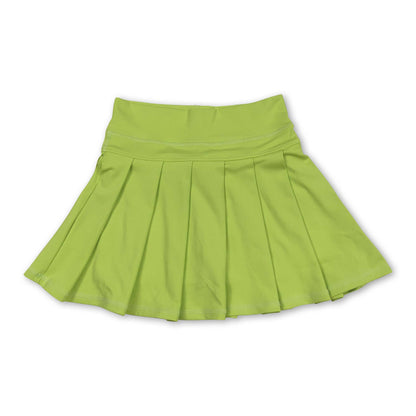 Black high waist kids girls summer activewear skorts