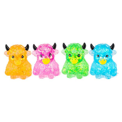 Sugah-Mals Glitter Cows Sugar Stress Ball Squishies® Fidget Toy (1pc) Color Ships Assorted