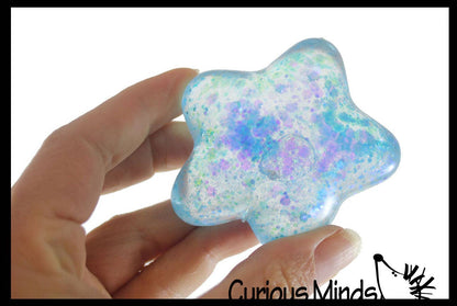 1 Patriotic Star Sugar Ball - Thick Glue/Gel Syrup Molasses