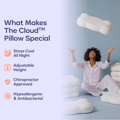 2 CloudAlign Pillows + 2 Free Cooling Pillowcases