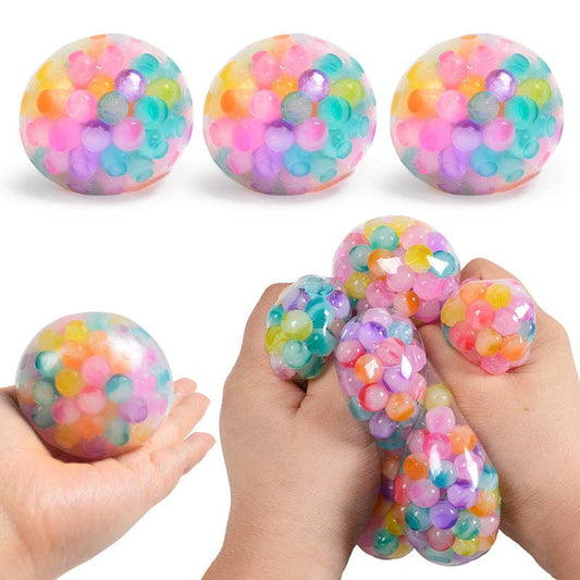 Colorful Water Beads Squeeze Stretchy Squishy Stress Ball Relief Fidget Toy